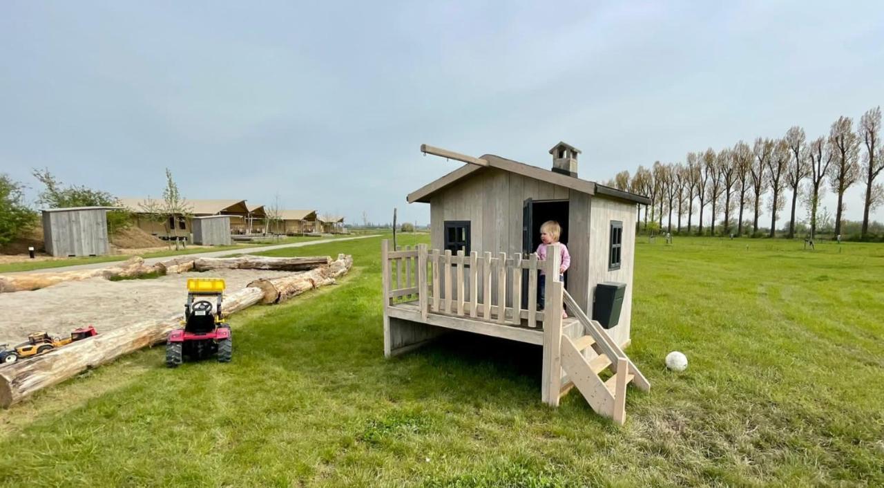 De Hazelaarshof Luxe Glampingtent Bij Natuurgebied De Millingerwaard Kekerdom 外观 照片