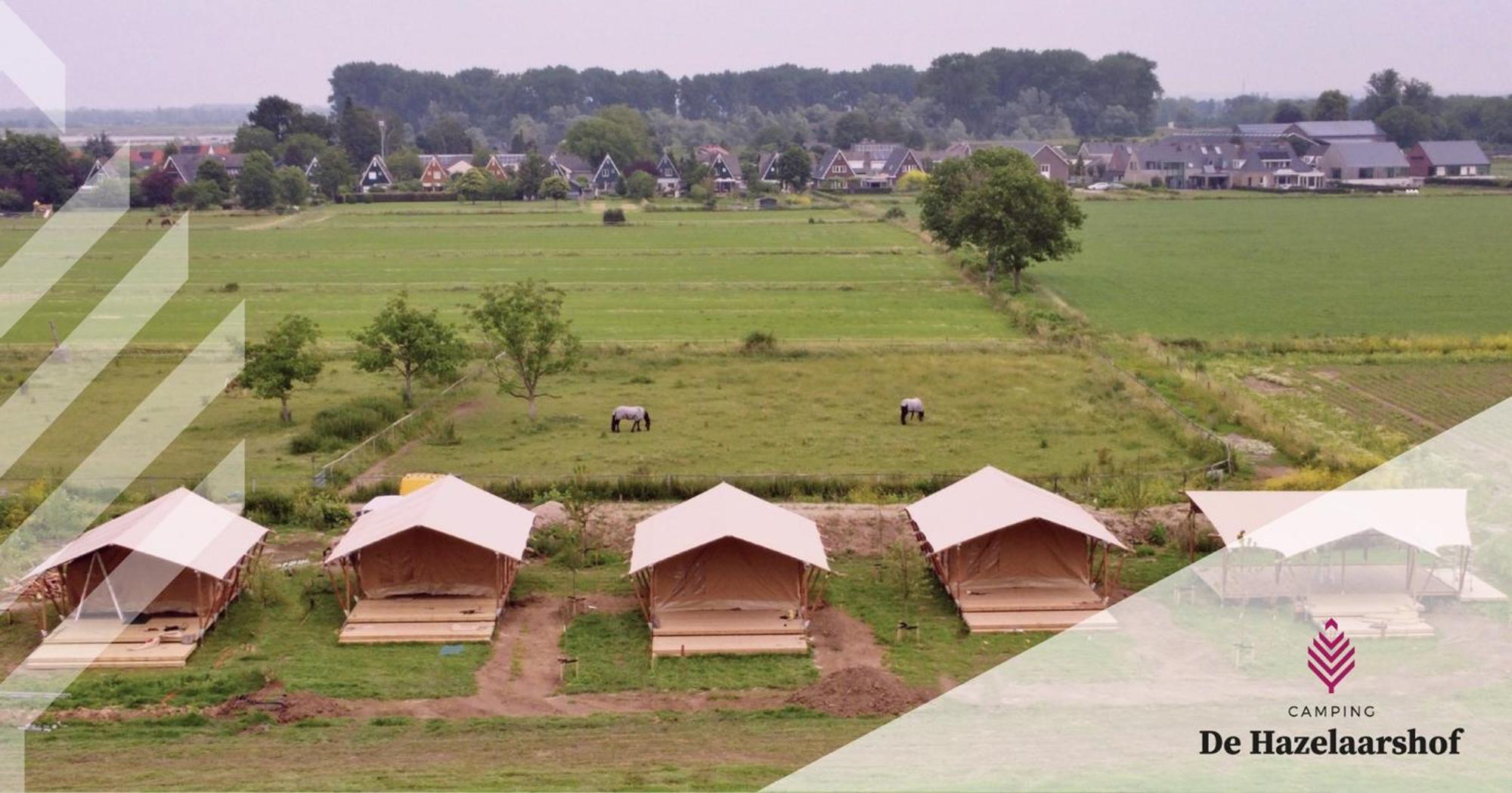 De Hazelaarshof Luxe Glampingtent Bij Natuurgebied De Millingerwaard Kekerdom 外观 照片